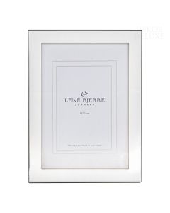 Dekor Deluxe Samostoječ ali stenski srebrn svetleč okvir za fotografije slike velikosti 9 x 13 cm. 