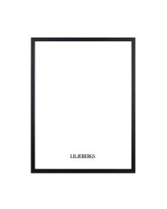 Dekor Deluxe črn lesen okvir z ozkimi robovi preprostih linij in dimenzij 30 x 40 cm.