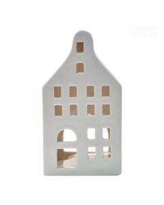 LIV lanterna hišica bela V13 cm