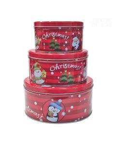 KYLO set 3 škatlic otroški motivi pisan P19.5 cm