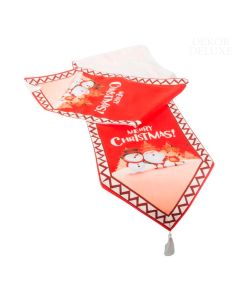 DELICIA namizni tekač Merry Christmas rdeč D205 cm