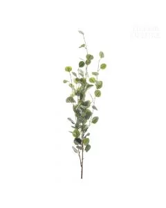 Dekor Deluxe - Umetne rože velika evkaliptusova veja zelene barve, z zaokroženimi listi, razčlenjena v tanjša stebla.