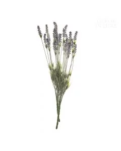 Dekor Deluxe - umetne rože, set dveh velikih šopkov z značilnimi podolgovatimi cvetovi in razkošnim zelenjem.