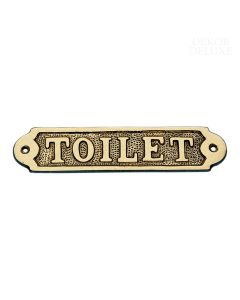 Dekor-deluxe-tablica-za-vrata-stranišče-Toilet-medeninasta