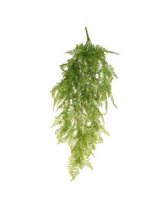 Dekor Deluxe viseča rastlina umetna praprot z razkošnimi tankimi stebli in igličastimi listi zelene barve iz umetne mase.